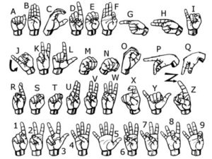 Gebärdensprache American language sign